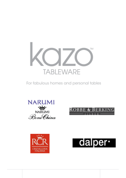 Kazo Katalog Aug 2014