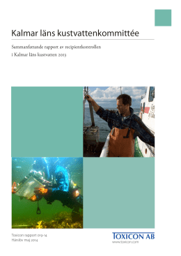 Årsrapport 2013 - Kalmar läns kustvattenkommitté