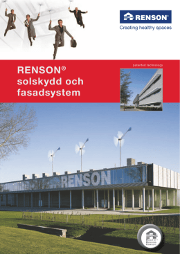 RENSON® solskydd och fasadsystem