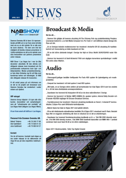 Broadcast & Media Audio