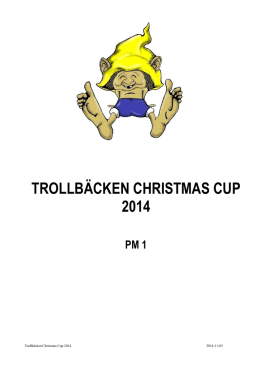 TROLLBÄCKEN CHRISTMAS CUP 2014
