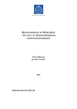1) INNEH&Aring;LLSF&Ouml;RTECKNING - Mark- och vattenteknik