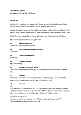 2014-04-11 - Institutionen för lingvistik och filologi