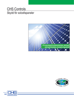 Skydd för solcellspaneler - Katalog