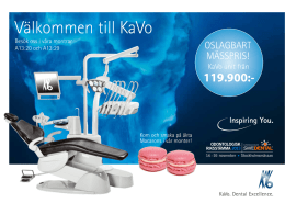 Välkommen till KaVo - KaVo Scandinavia AB