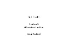 B-TEORI - Bengt Hedlund