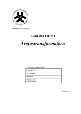 Laboration 1 - Fordonssystem