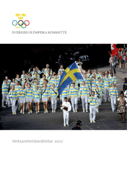 Årsredovisning 2012 - Sveriges Olympiska Kommitté
