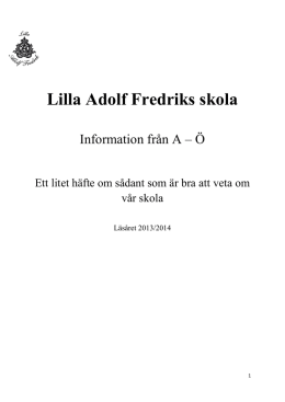 A till Ö på Lilla Adolf Fredriks skola(408 kB, pdf)