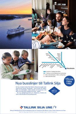 Nya busslinjer till Tallink Silja
