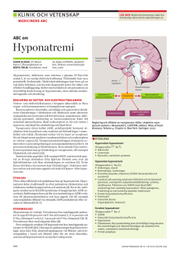 Hyponatremi - Läkartidningens arkiv