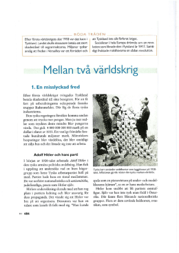 1. En misslyckad fred