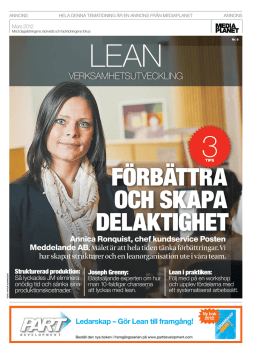 till Lean - Exm | Dag Lotsander AB