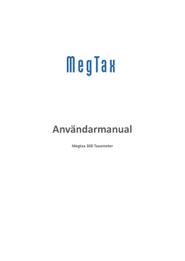MegTax Manual MT300 R2.0
