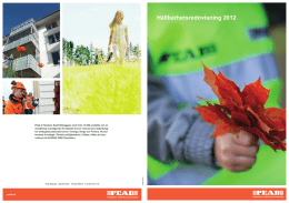 Hållbarhetsredovisning 2012