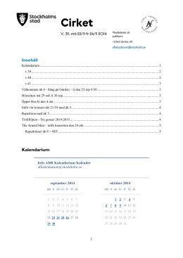 Cirket v 39 (289 kB, pdf) - Adolf Fredriks musikklasser