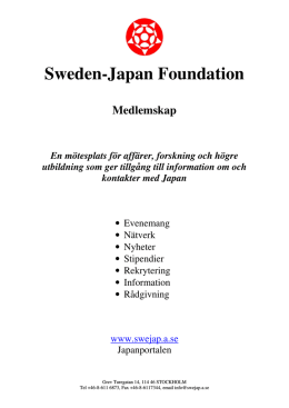 Sweden-Japan Foundation