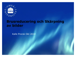 Brus Skärpa objektivfel (OH pdf)