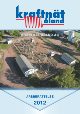 Årsberättelse 2012 - Kraftnät Åland AB