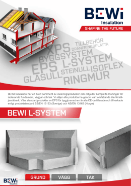 BEWI L-SYSTEM - BEWi Insulation