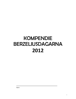 Berzeliuskompendiet 2012 för nedladdning