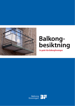 Balkong- besiktning