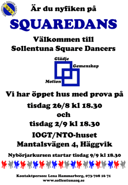 SQUAREDANS - Sollentuna Square Dancers