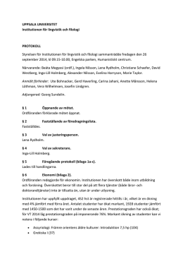 2014-09-26 - Institutionen för lingvistik och filologi