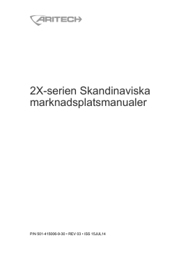 2X-serien Skandinaviska marknadsplatsmanualer