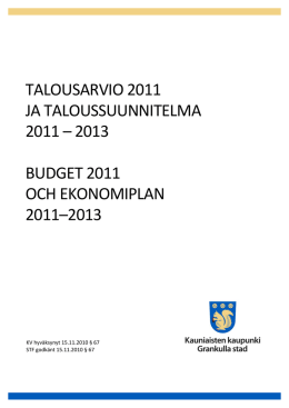 Talousarvio 2011