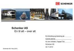 Schenker AS - NHO Logistikk og Transport