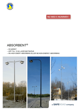 Katalog Absobent - Vägbelysning i Sverige AB