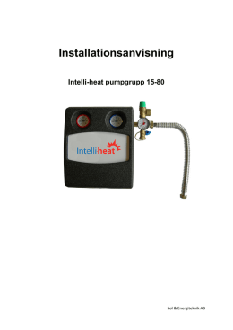 Intelli-heat pumpgrupp - Sol & Energiteknik AB