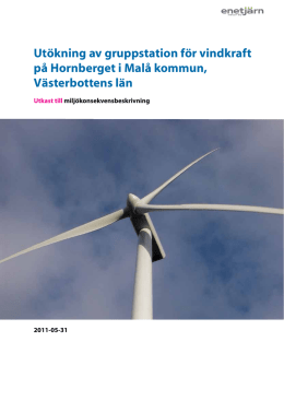 Hornberget MKB utkast110531 - Fred Brännström Byggkonsult AB
