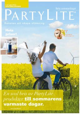 En sval bris av PartyLite produkter till sommarens