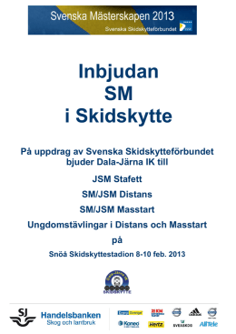 Inbjudan SM i Skidskytte - Dala