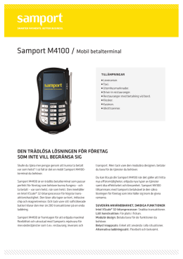 Samport M4100 / Mobil betalterminal