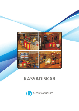 KASSADISKAR - Butikskonsult