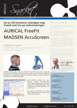 AURICAL FreeFit MADSEN AccuScreen