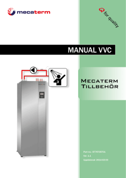 Manual VVC - Mecaterm.se
