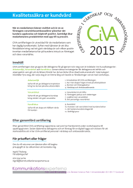 CiVA produktblad 2015.indd