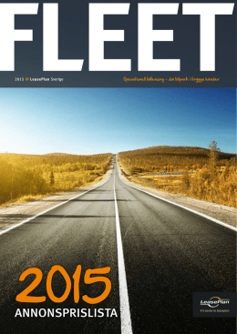 Fleet annonsprislista 2015