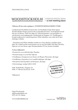 PDF - woodstockholm