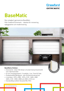 BaseMatic - Crawford Garageportar