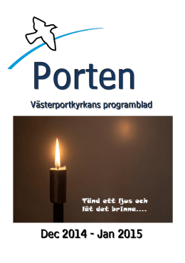 Soppkök Porten. - Västerportkyrkan i Kalmar