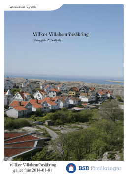 Villkor Villa-Hemförsäkring - År 2014