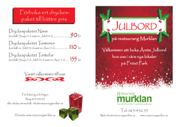 JULBORD - Restaurang Murklan