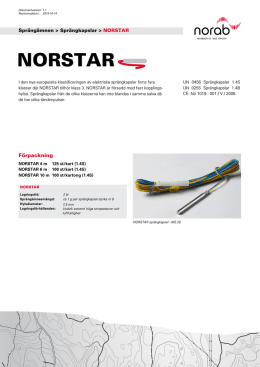 Produktblad Norstar