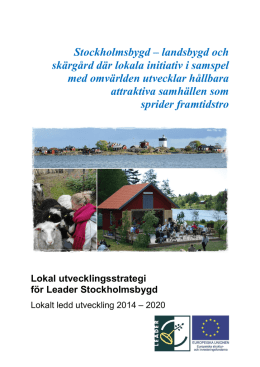 Utvecklingsstrategin för Leader Stockholmsbygd