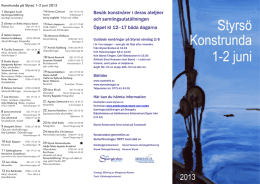 Konstrunda på Styrsö 1–2 juni 2013